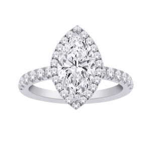 2.56 Ct Marquise cut Diamond Engagement Ring